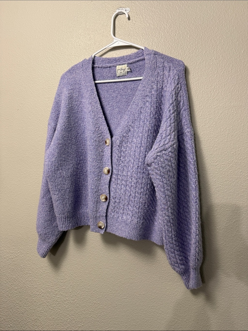 Princess Polly Cable Knit Cardigan Sweater